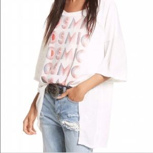 NWT Free People "Cosmic" oversized tee